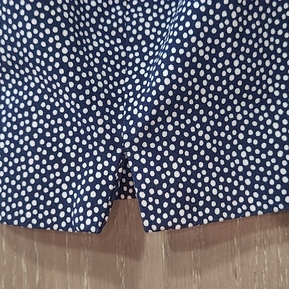 EUC Talbots Pants Women's sz 10P Blue/White Polka Dot Chatham Ankle Pant - Picture 6 of 14